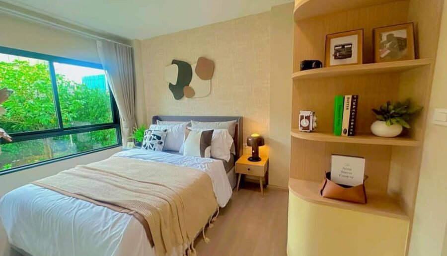 ขายดาวน์ ดีคอนโด เซนส์ บางแสน ราคาพิเศษ! 1 ห้องนอน 28.25 ตร.ม. วิวสระ แต่งครบ พร้อมเฟอร์นิเจอร์ โทร 093-1681685